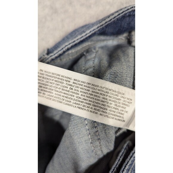 Ariat Denim Women Jeans 32Rx31 Trouser Boot Leg Raw Frayed Hems Light Wash - Picture 9 of 15